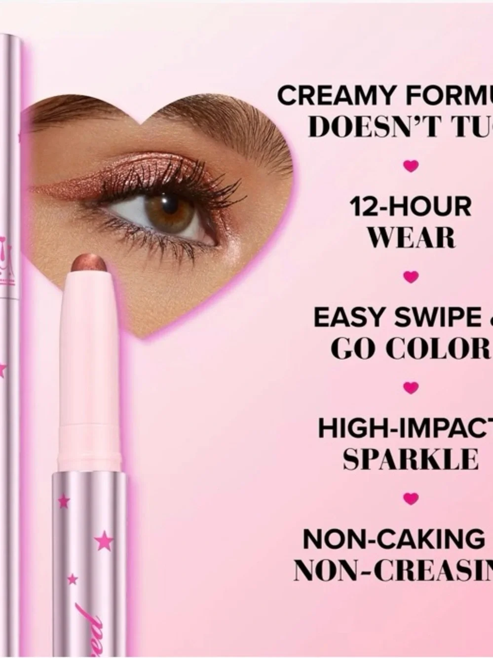 Too Faced Quickie Queen Eyeshadow Stick Charmed (brown w/ gold sparkle)